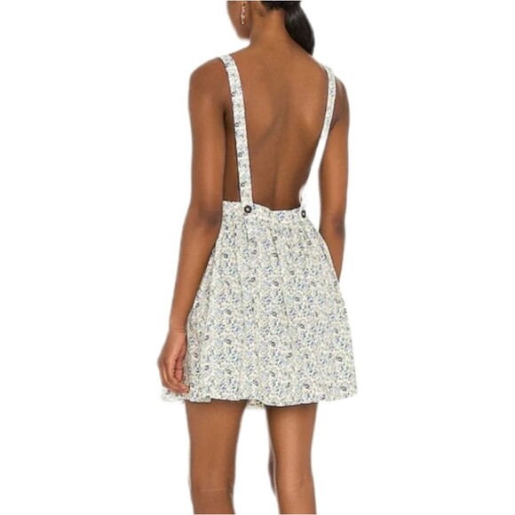 FREE‎ PEOPLE Petunia Cotton Mini Dress Sz MEDIUM - Picture 2 of 13